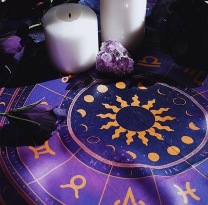 Imagem de Toalha De Mesa Para Tarô Pano Para Altar Esotérico Decoração