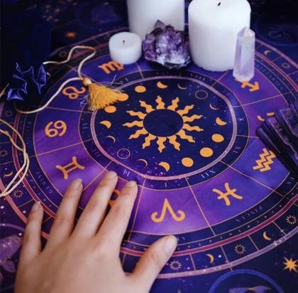 Imagem de Toalha De Mesa Para Tarô Pano Para Altar Esotérico Decoração
