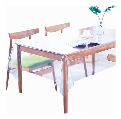 Imagem de Toalha De Mesa Plástico Transparente 2,50mx1,40m 4/6 Lugares