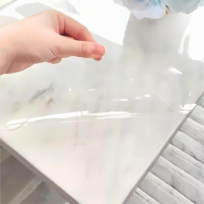 Imagem de Toalha De Mesa Plástico Transparente 3,20 X 1,80m Protetora