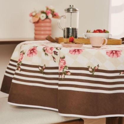 Imagem de Toalha de Mesa POP 4 Lugares Redonda 155m Estampada