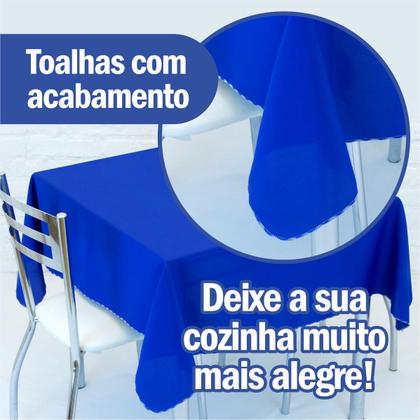 Imagem de Toalha de Mesa Quadrada 4 Lugares 1,40 x 1,40 Lisa