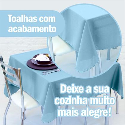 Imagem de Toalha de Mesa Quadrada 4 Lugares 1,40 x 1,40 Lisa