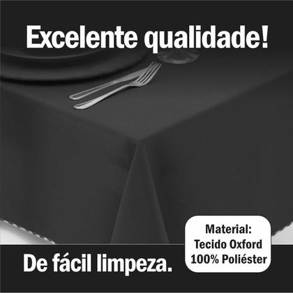 Imagem de Toalha de Mesa Quadrada 4 Lugares 1,40 x 1,40 Lisa