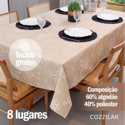 Imagem de Toalha de Mesa Quadrada 8 Lugares Texturatta 2,10 x 2,10