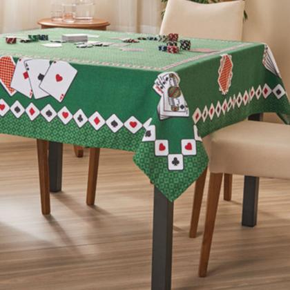 Imagem de Toalha de Mesa Quadrada Baralho/Cartas Lepper