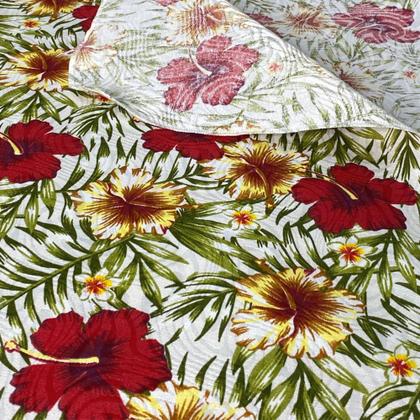 Imagem de Toalha de Mesa Quadrada Estampa Floral Flores 1,40 x 1,40