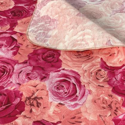 Imagem de Toalha de Mesa Quadrada Estampa Floral Flores 1,40 x 1,40