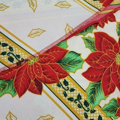 Imagem de Toalha De Mesa Redonda 4cadeiras/lugares 1,40m Oxford Natal