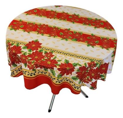 Imagem de Toalha De Mesa Redonda 4cadeiras/lugares 1,40m Oxford Natal