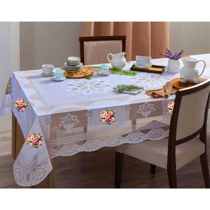 Imagem de Toalha de Mesa Renda 6 Lugares Escolha Sua Estampa !!
