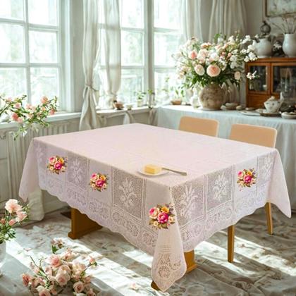 Imagem de Toalha de Mesa Renda 6 Lugares Escolha Sua Estampa !!