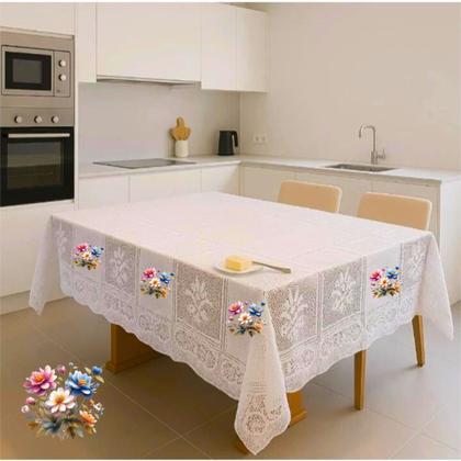 Imagem de Toalha de Mesa Renda 6 Lugares Escolha Sua Estampa !!