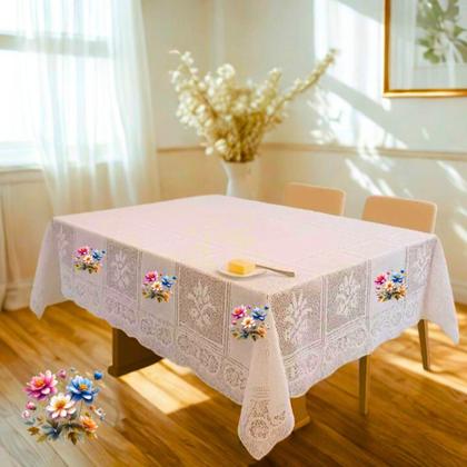 Imagem de Toalha de Mesa Renda 6 Lugares Escolha Sua Estampa !!