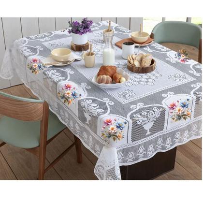 Imagem de Toalha de Mesa Renda 6 Lugares Escolha Sua Estampa !!