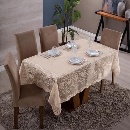 Imagem de Toalha de Mesa Renda Retangular 6 lugares 2,17 x 1,60