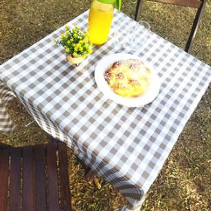 Imagem de Toalha de Mesa Retangular 10 Lugares Em Oxford Xadrez 3,00m X 1,45 Picnic Piquenique Várias Cores