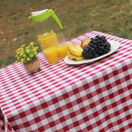 Imagem de Toalha de Mesa Retangular 10 Lugares Em Oxford Xadrez 3,00m X 1,45 Picnic Piquenique Várias Cores