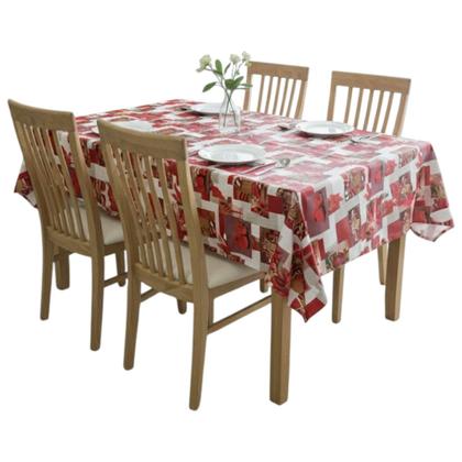 Imagem de Toalha de mesa retangular 10 lugares plástica térmica estampada