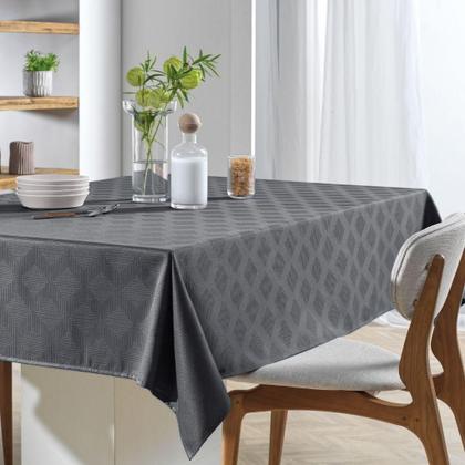 Imagem de Toalha de Mesa Retangular 12 Lugares Karsten Grafite