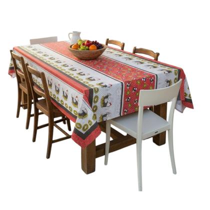 Imagem de Toalha de mesa retangular 4 6 8 10 lugares plástica térmica estampada