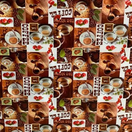 Imagem de Toalha de mesa retangular 4 6 8 10 lugares plástica térmica estampada