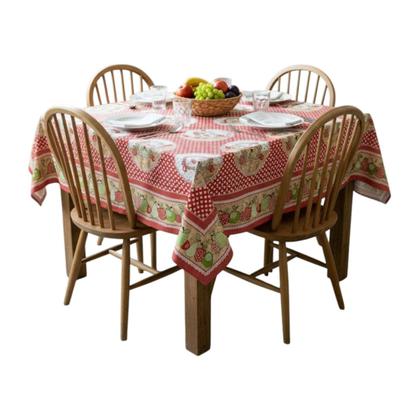 Imagem de Toalha de mesa retangular 4 6 8 10 lugares plástica térmica estampada