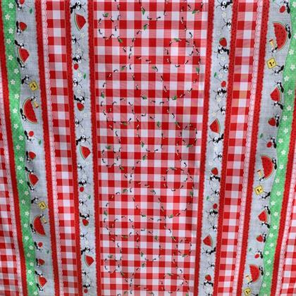 Imagem de Toalha de mesa retangular 4 6 8 10 lugares plástica térmica estampada