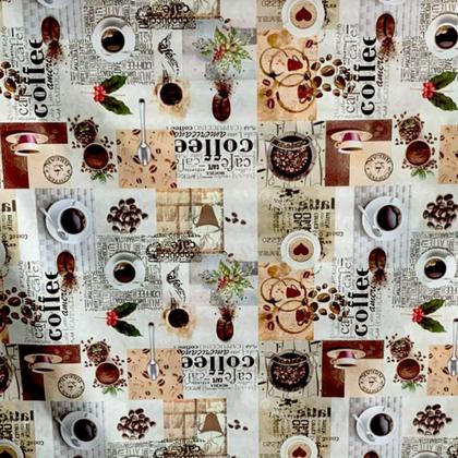 Imagem de Toalha de mesa retangular 4 6 8 10 lugares plástica térmica estampada