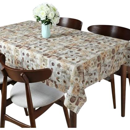 Imagem de Toalha de mesa retangular 4 6 8 10 lugares plástica térmica estampada