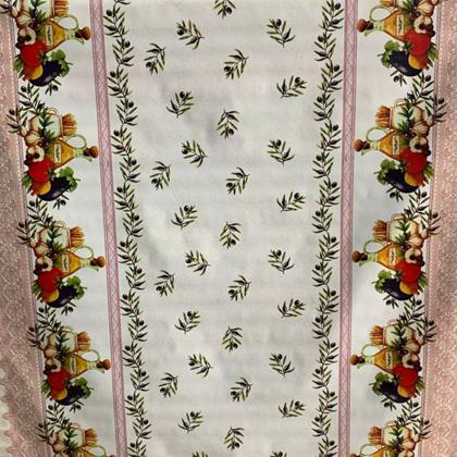 Imagem de Toalha de mesa retangular 4 6 8 10 lugares plástica térmica estampada