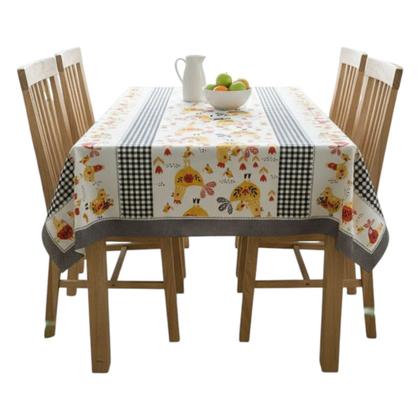 Imagem de Toalha de mesa retangular 4 lugares plástica térmica estampada