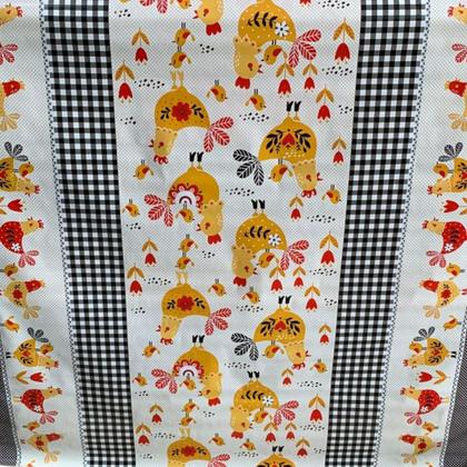 Imagem de Toalha de mesa retangular 4 lugares plástica térmica estampada