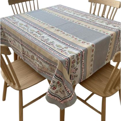 Imagem de Toalha de mesa retangular 4 lugares plástica térmica estampada