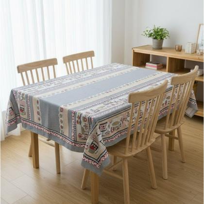 Imagem de Toalha de mesa retangular 4 lugares plástica térmica estampada