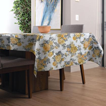 Imagem de Toalha de Mesa Retangular 6 e 8 Lugares Jacquard Medalhão