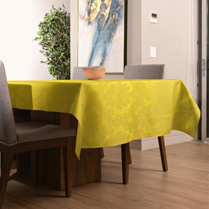 Imagem de Toalha de Mesa Retangular 6 e 8 Lugares Jacquard Medalhão