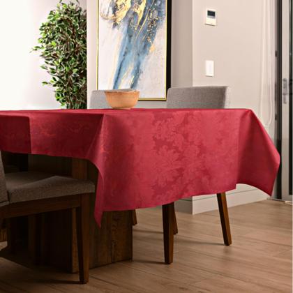 Imagem de Toalha de Mesa Retangular 6 e 8 Lugares Jacquard Medalhão
