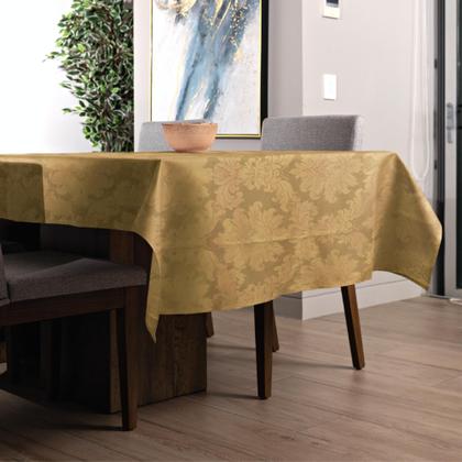 Imagem de Toalha de Mesa Retangular 6 e 8 Lugares Jacquard Medalhão