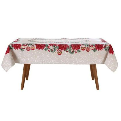 Imagem de Toalha de Mesa Retangular 6 Lugares Athenas Natal 108