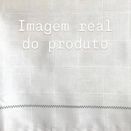 Imagem de Toalha de Mesa Retangular 6 Lugares Dohler Limpa Fácil Iara Cinza Xadrez 1,40m x 2,10m