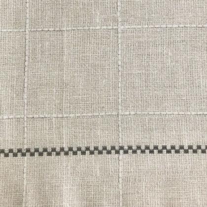 Imagem de Toalha de Mesa Retangular 6 Lugares Dohler Limpa Fácil Iara Cinza Xadrez 1,40m x 2,10m
