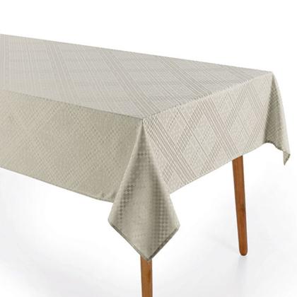 Imagem de Toalha de Mesa Retangular 6 Lugares Karsten  Sempre Limpa Beamon Cinza