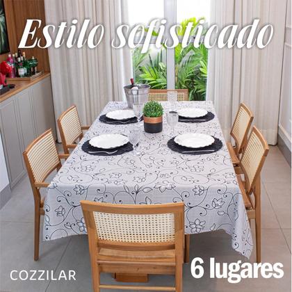 Imagem de Toalha de Mesa Retangular 6 Lugares Texturatta 2,10 x 1,50