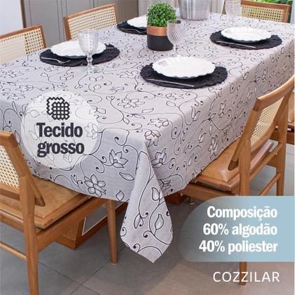 Imagem de Toalha de Mesa Retangular 6 Lugares Texturatta 2,10 x 1,50