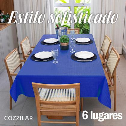 Imagem de Toalha de Mesa Retangular 6 Lugares Texturatta 2,10 x 1,50