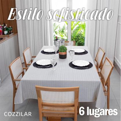 Imagem de Toalha de Mesa Retangular 6 Lugares Texturatta 2,10 x 1,50