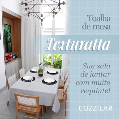 Imagem de Toalha de Mesa Retangular 6 Lugares Texturatta 2,10 x 1,50