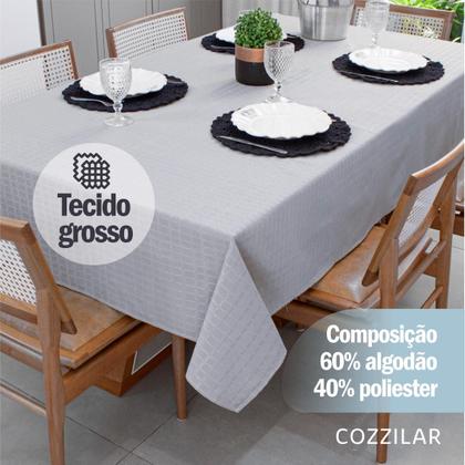 Imagem de Toalha de Mesa Retangular 6 Lugares Texturatta 2,10 x 1,50