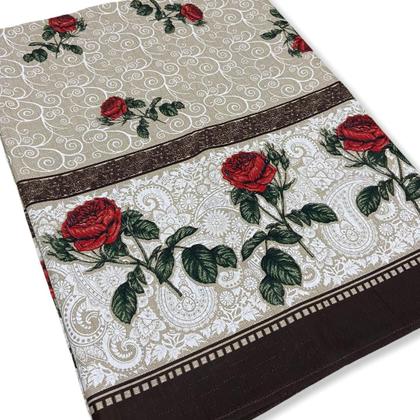 Imagem de Toalha de Mesa Retangular 8 Lugares 2,50 x 1,45cm Tecido Linhão Luxo Algodão